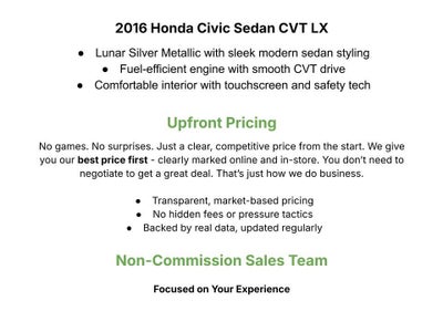 2016 Honda Civic LX