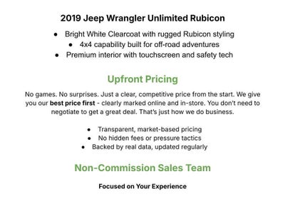 2019 Jeep Wrangler Unlimited Rubicon 4x4