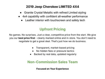 2019 Jeep Cherokee Limited 4x4