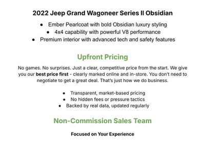 2022 Jeep Grand Wagoneer Series II 4x4