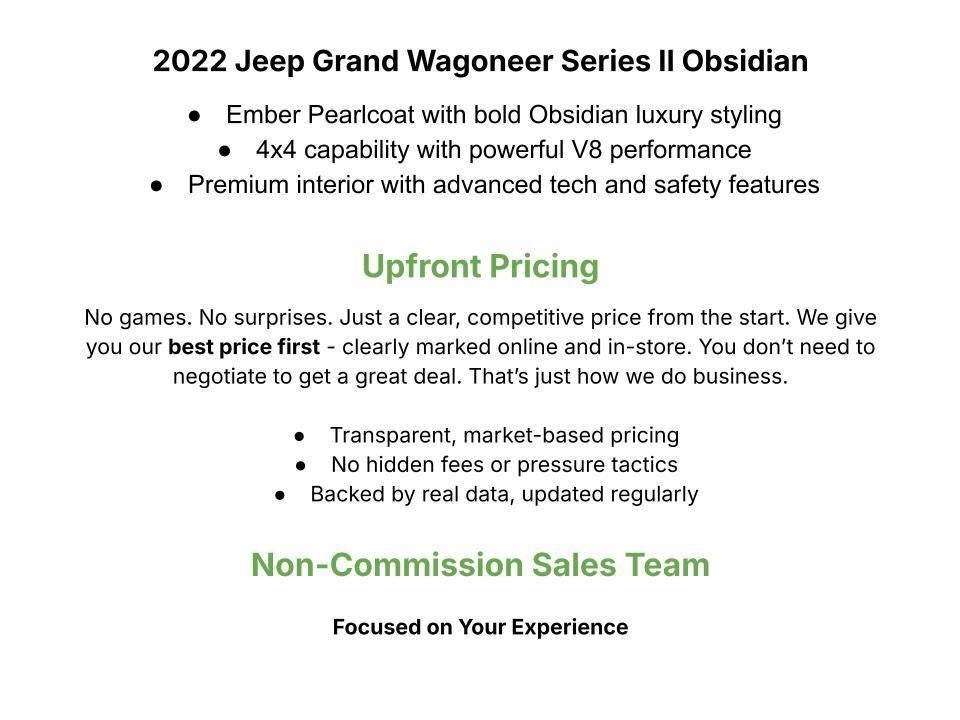 2022 Jeep Grand Wagoneer Series II 4x4