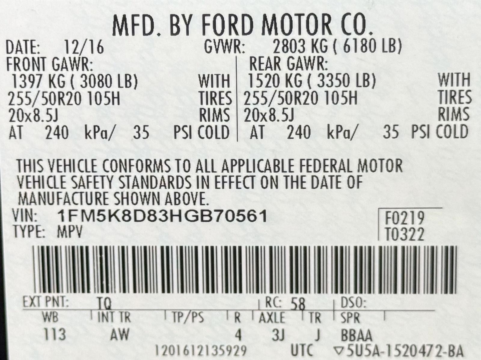 2017 Ford Explorer XLT 4WD