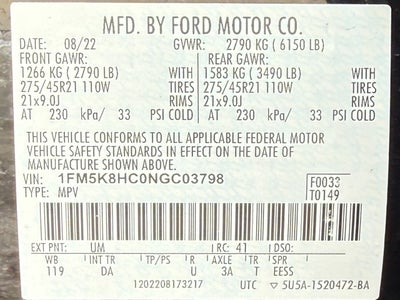 2022 Ford Explorer Platinum