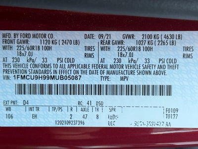 2021 Ford Escape SEL AWD