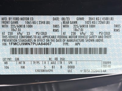 2023 Ford Escape ST-Line