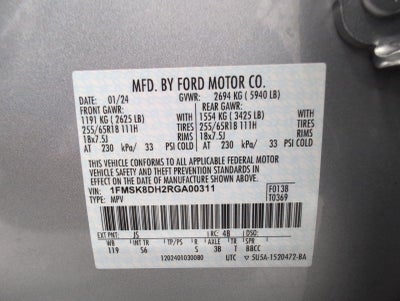 2024 Ford Explorer XLT 4WD