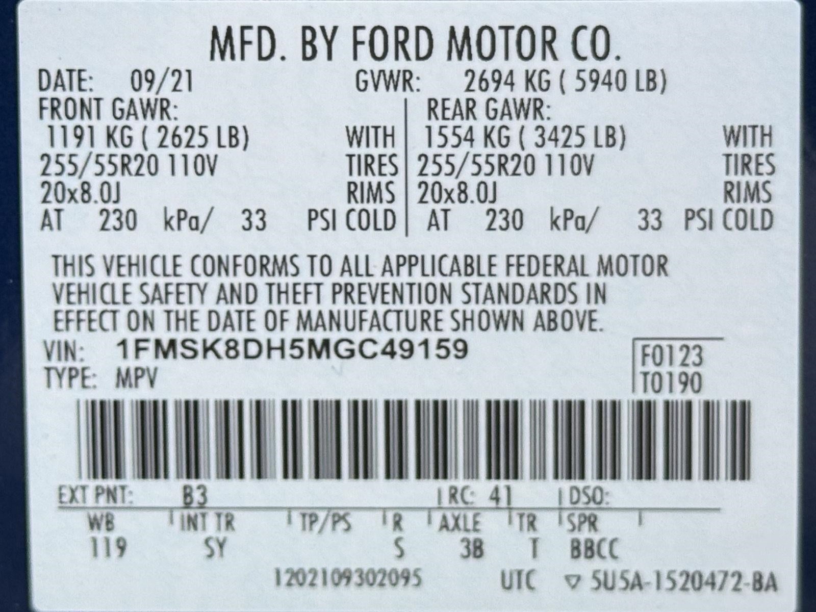 2021 Ford Explorer XLT 4WD