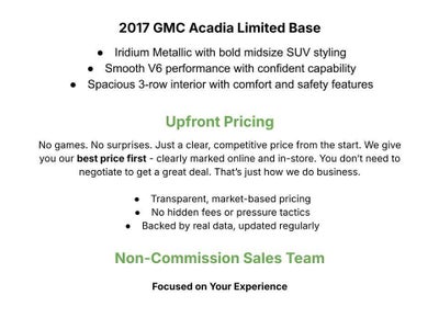 2017 GMC Acadia Limited Limited
