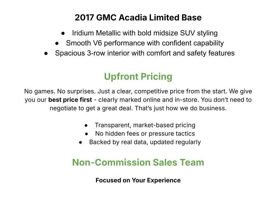 2017 GMC Acadia Limited Limited