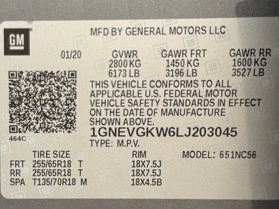 2020 Chevrolet Traverse AWD 1LT