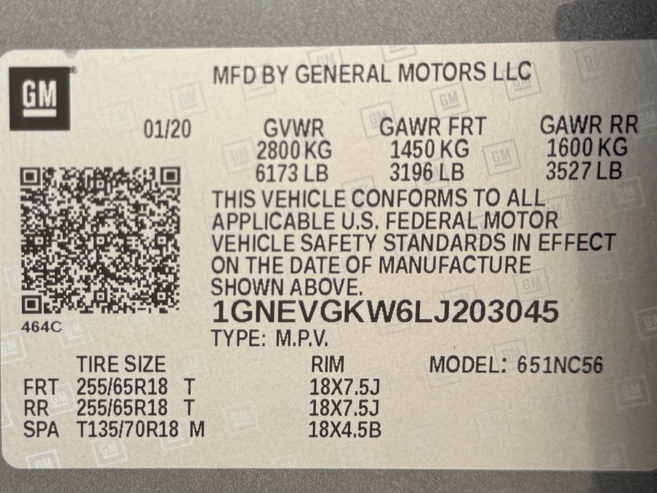 2020 Chevrolet Traverse AWD 1LT