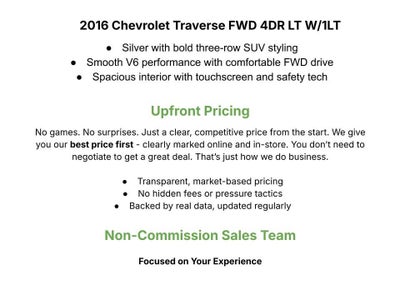 2016 Chevrolet Traverse FWD 1LT