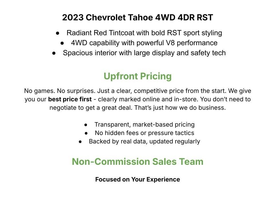 2023 Chevrolet Tahoe 4WD RST