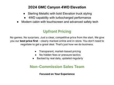 2024 GMC Canyon Crew Cab Short Box 4-Wheel Drive Elevation