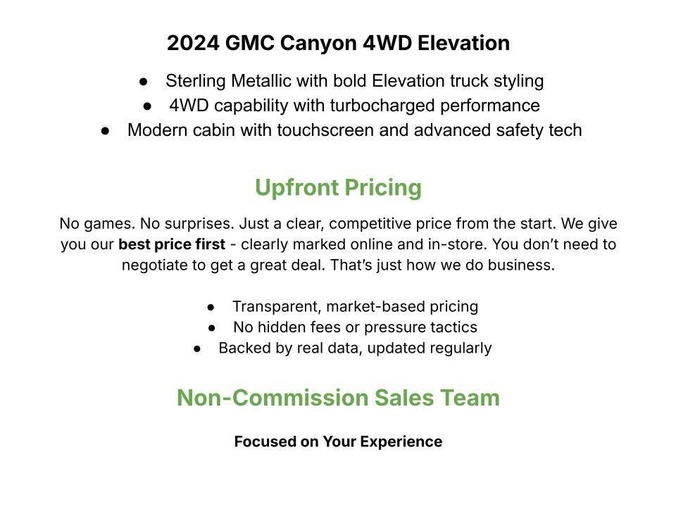 2024 GMC Canyon Crew Cab Short Box 4-Wheel Drive Elevation
