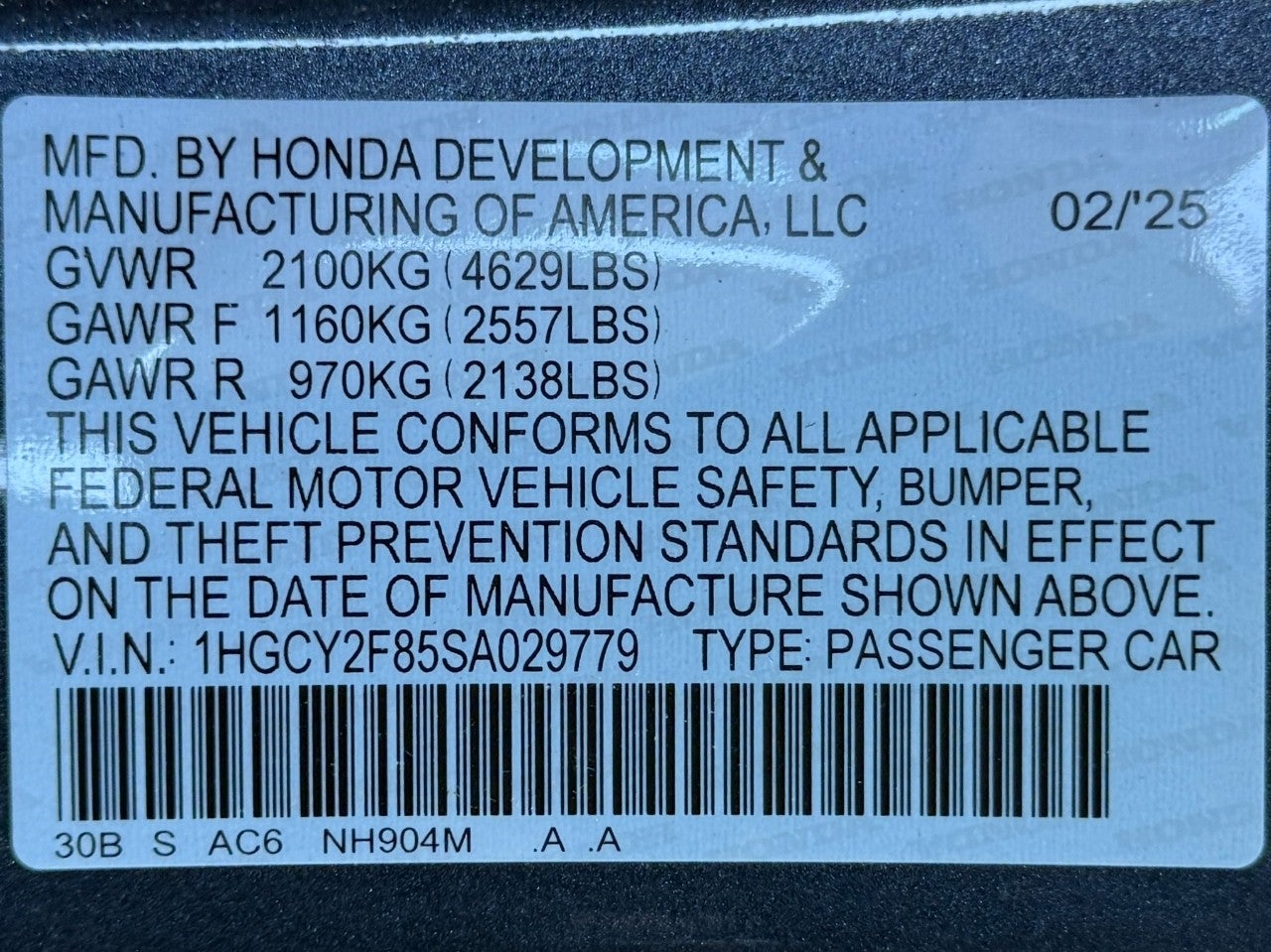 2025 Honda Accord Touring