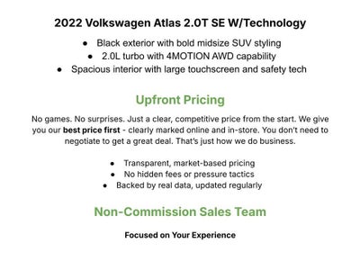 2022 Volkswagen Atlas 2.0T SE w/Technology 4MOTION
