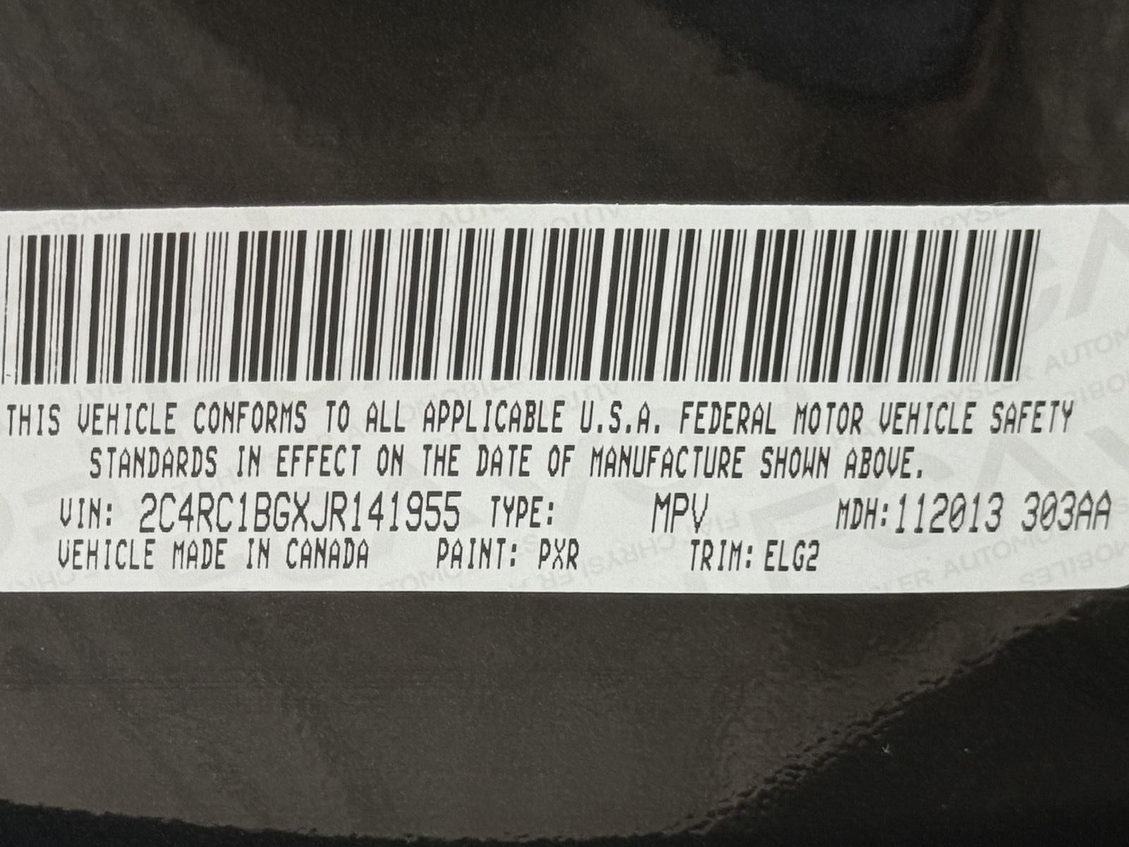 2018 Chrysler Pacifica Touring L FWD