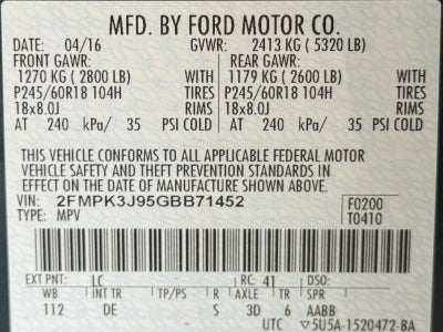 2016 Ford Edge 4dr SEL FWD
