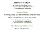 2024 Honda Civic Sport