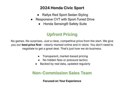 2024 Honda Civic Sport
