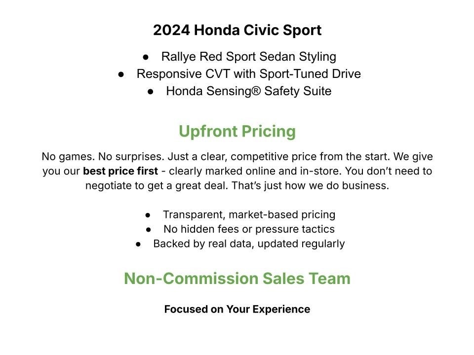 2024 Honda Civic Sport