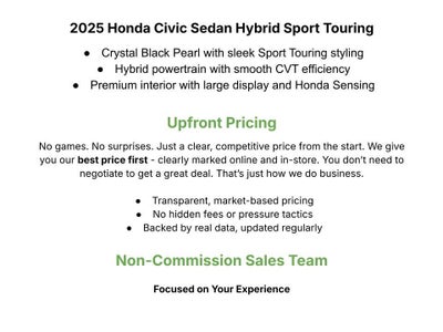 2025 Honda Civic Hybrid Sport Touring CVT