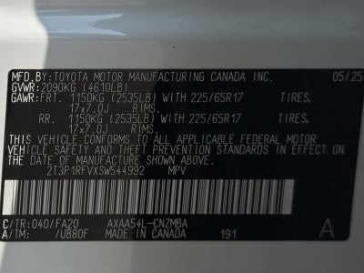 2025 Toyota RAV4 XLE AWD (Natl)