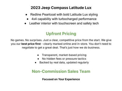 2023 Jeep Compass Latitude Lux 4x4