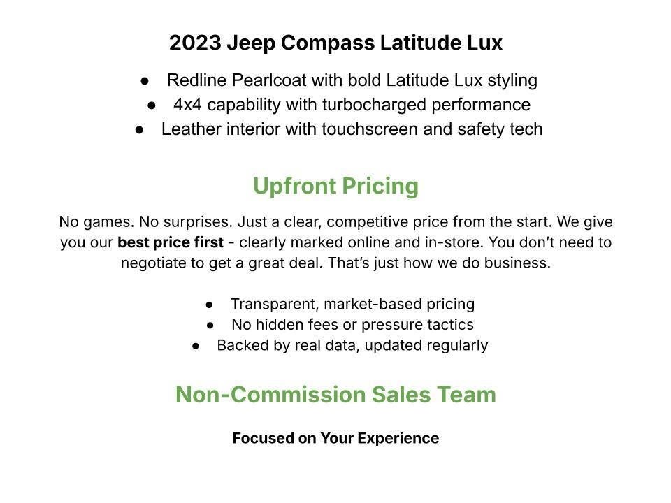 2023 Jeep Compass Latitude Lux 4x4