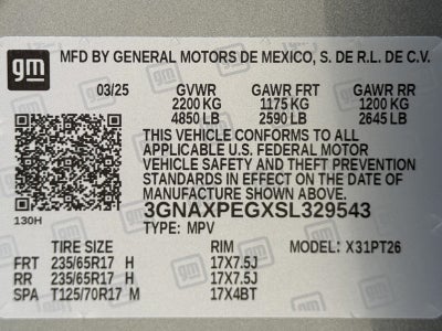 2025 Chevrolet Equinox AWD LT