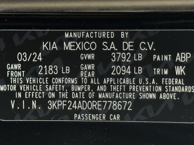 2024 Kia Forte LXS IVT