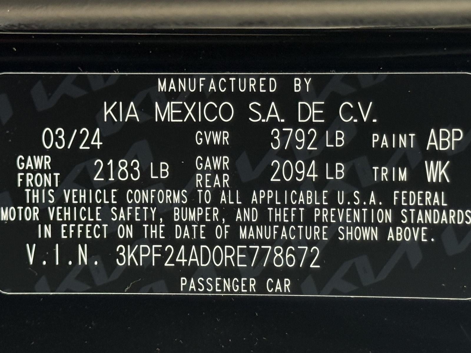 2024 Kia Forte LXS IVT