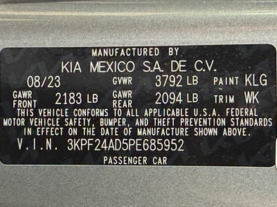 2023 Kia Forte LXS IVT