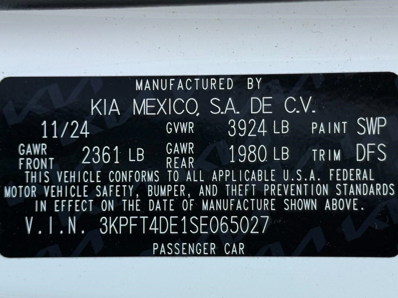 2025 Kia K4 LXS FWD