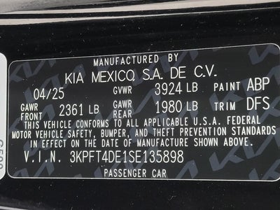 2025 Kia K4 LXS FWD