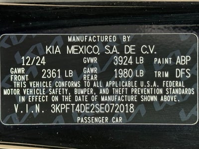 2025 Kia K4 LXS FWD
