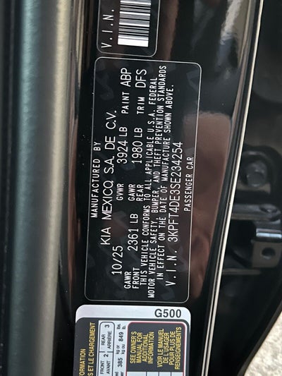 2025 Kia K4 LXS FWD