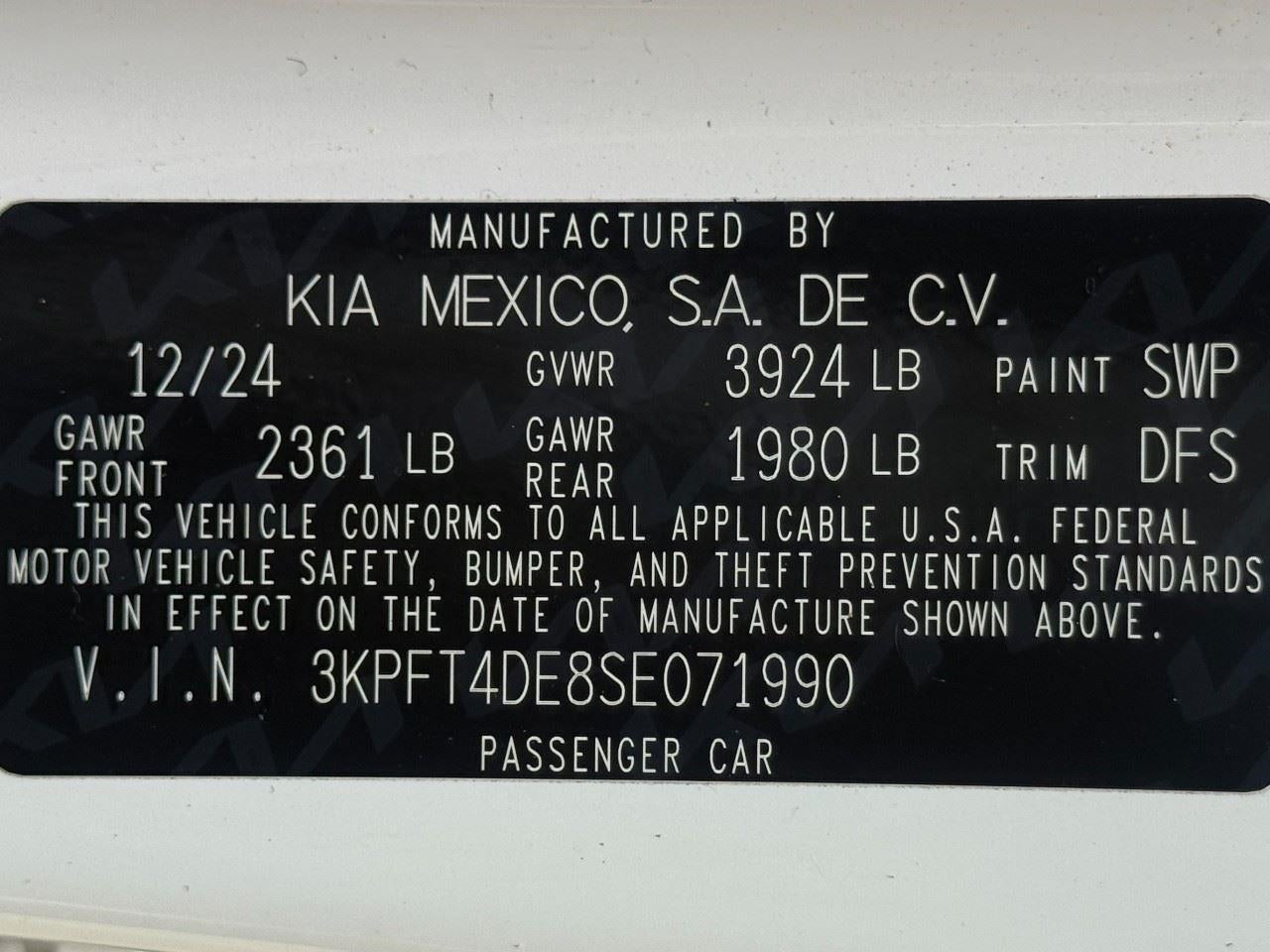 2025 Kia K4 LXS FWD