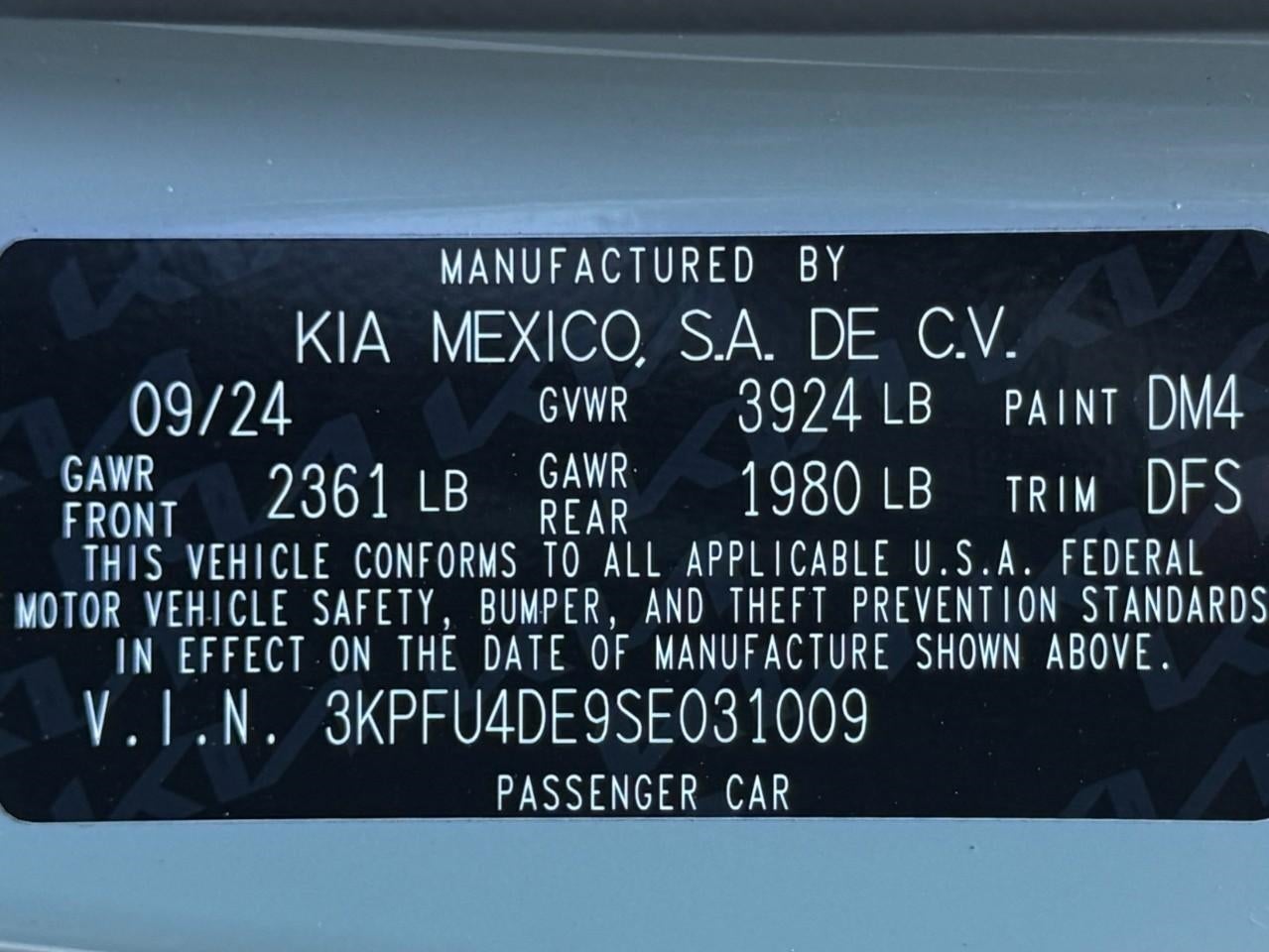 2025 Kia K4 EX FWD