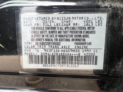 2024 Nissan Sentra SV CVT