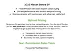 2023 Nissan Sentra SV CVT