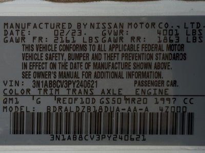 2023 Nissan Sentra SV CVT