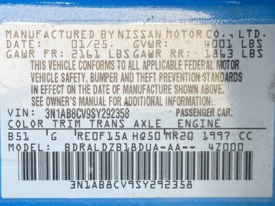 2025 Nissan Sentra SV CVT