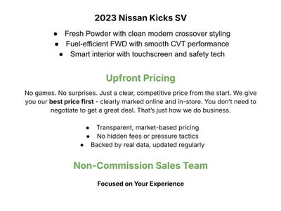 2023 Nissan Kicks SV FWD