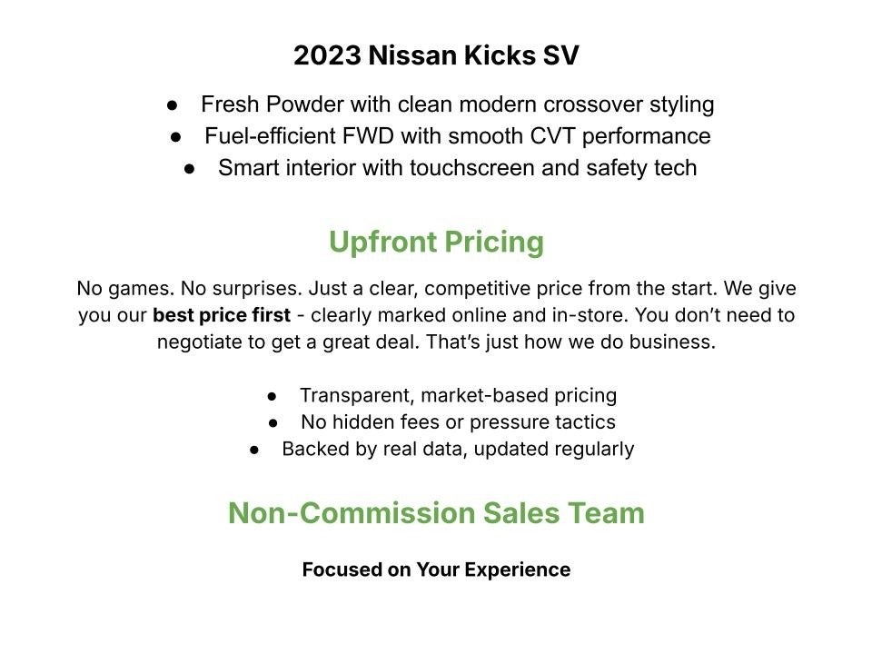 2023 Nissan Kicks SV FWD