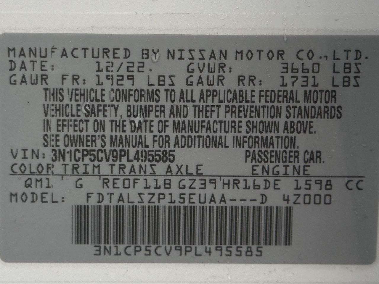 2023 Nissan Kicks SV FWD