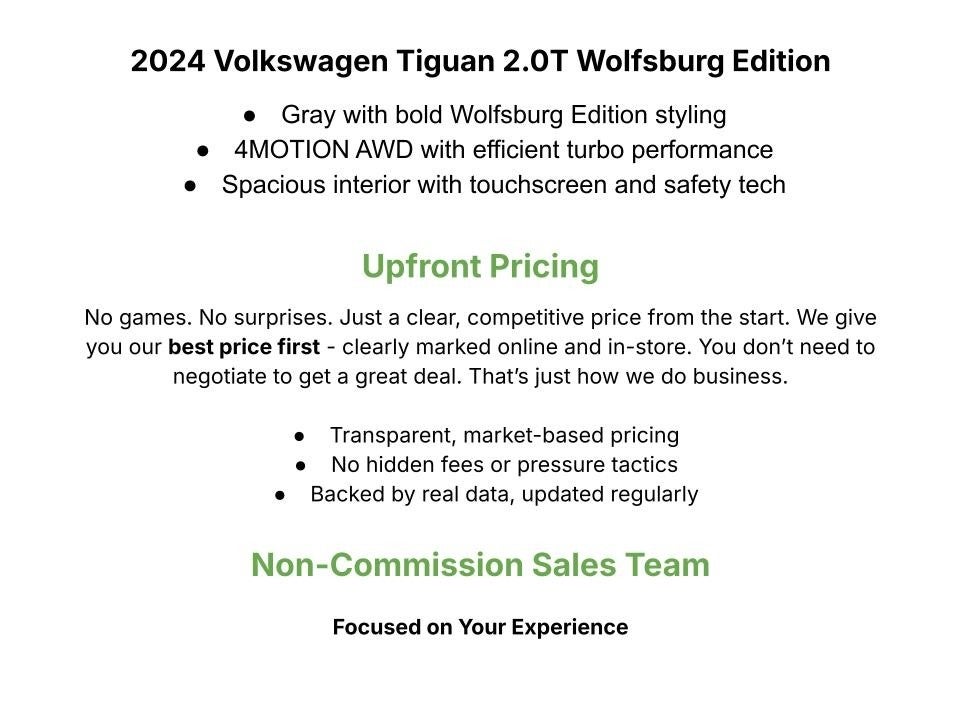 2024 Volkswagen Tiguan 2.0T Wolfsburg Edition 4MOTION