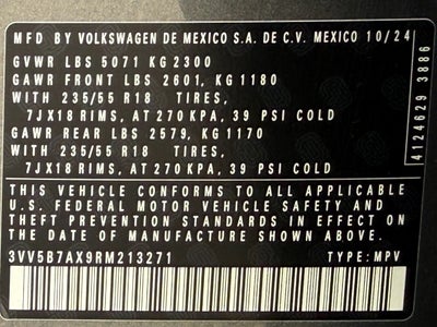 2024 Volkswagen Tiguan 2.0T Wolfsburg Edition 4MOTION