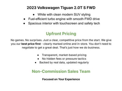 2023 Volkswagen Tiguan 2.0T S FWD